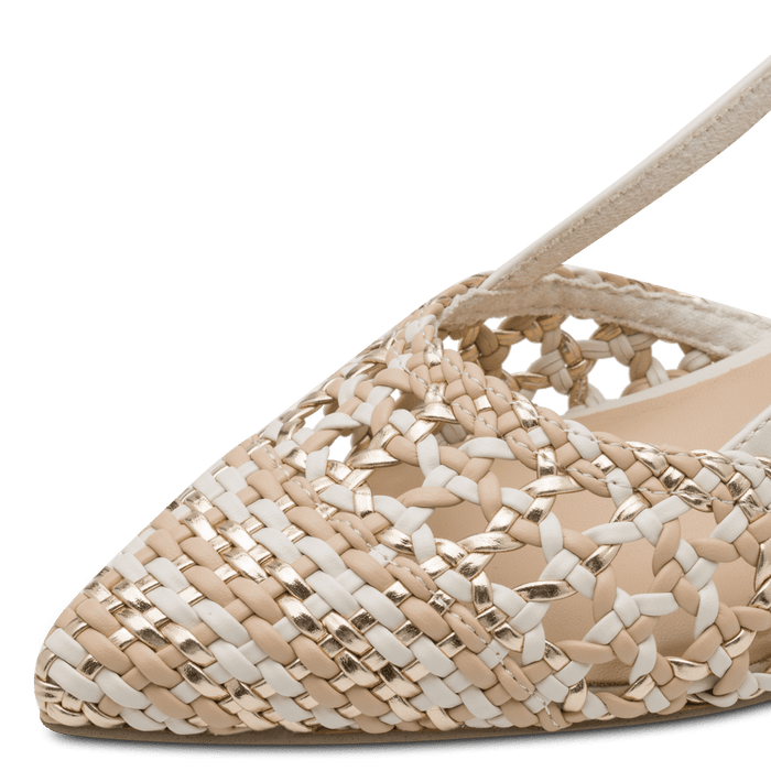 Slingback Tania crema