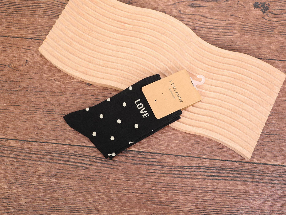 Calze da donna con pois e LOVE