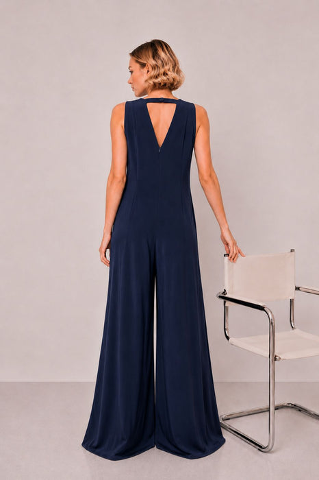 TUTA LUNGA IN TENCEL SCOLLO A V